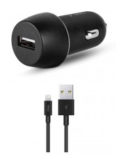 Зарядно за кола ttec - Car Charger, USB/Lightning, 10.5W, черно