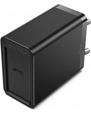 Зарядно устройство Vention - FADB0, USB-C, 20W, черно -1