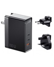 Зарядно устройство Xmart - 12403, USB-A/C, 100W, черно