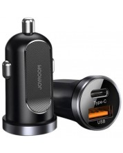 Зарядно за кола JoyRoom - C-A08, USB-A/C, 30W, черно