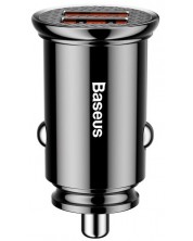 Зарядно за кола Baseus - CCALL-YD01, USB-A, 30W, черно -1
