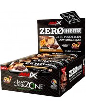 ZeroHero Protein Bar Box, фъстъчено масло, 15 броя, Amix -1