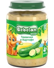 Зеленчуково пюре Bebelan Puree - Тиквички с картофи, 190 g -1