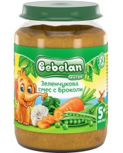 Зеленчуково пюре Bebelan Puree -  Зеленчукова смес с броколи, 190 g -1