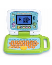 Образователна играчка 2 в 1 Vtech - Лаптоп, зелен (на английски език) -1