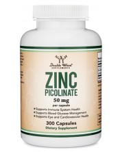 Zinc Picolinate, 300 капсули, Double Wood -1