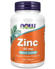 Zinc Gluconate, 50 mg, 250 таблетки, Now