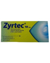 Зиртек, 10 mg, 20 филмирани таблетки, UCB Farchim -1