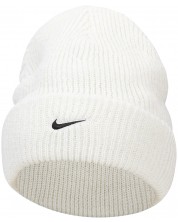 Зимна шапка Nike - Peak Tall Cuff Swoosh, бяла