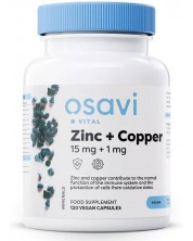 Zinc + Copper, 120 капсули, Osavi -1