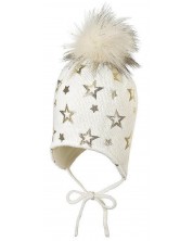 Зимна бебешка с пискюл Sterntaler - Със звезди, 45 cm, 6-9 месеца -1