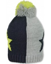 Зимна детска шапка с помпон Sterntaler - Звезда, 51 cm, 18-24 месеца