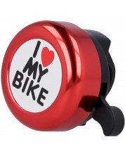 Звънец за велосипед Forever - I love my bike, червен -1