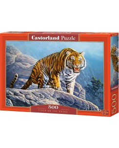 Пъзел Castorland от 500 части - Тигър на скалата