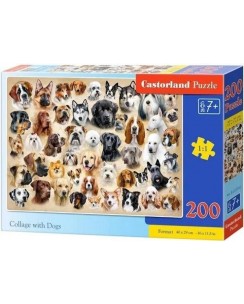 Пъзел Castorland от 200 части - Колаж с кучета