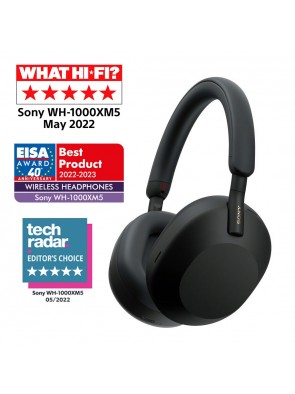 Безжични слушалки Sony - WH-1000XM5, Hard Case, ANC, черни