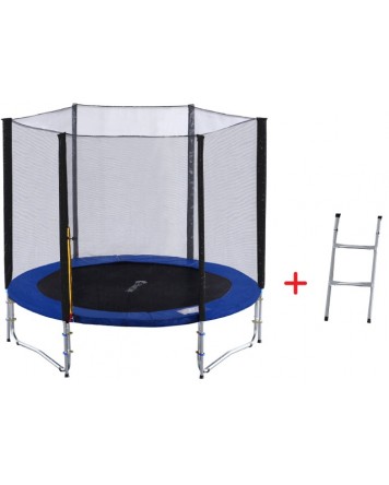 Батут с външна мрежа и стълба Byox - 8FT, 244 cm