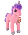 Плюшена играчка TY Plush - Розов еднорог с блестящи очи Charming, 15 cm - 1t