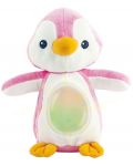Плюшена играчка WinFun - Пингвин, розов, със светлини и звуци - 1t