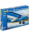 Сглобяем модел самолет Revell - Piper PA-18 with brushwheels (04890) - 3t