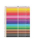 Комплект цветни молива Milan - Триъгълни, 24 цвята - 2t