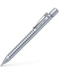 Автоматичен молив Faber-Castell Grip - Сребрист, 0.7 mm - 1t