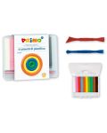 Пластилин Primo - Комплект 10 цвята с 2 двустранни ножчета в кутия - 1t