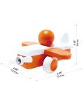 Дървена играчка Hape - Самолетче, оранжево - 4t
