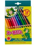 Цветни моливи JOLLY X-Big – 12 цвята  - 1t