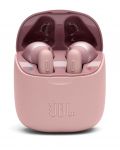 Безжични слушалки JBL - T220TWS, розови - 1t