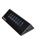 USB хъб Sandberg - 133-82, 6 + 1 порта, черен - 1t