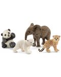 Комплект фигурки Schleich Wild Life - Диви бебета животни - 1t