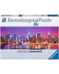 Панорамен пъзел Ravensburger от 1000 части - Светлините на Манхатън - 1t