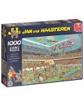 Пъзел Jumbo от 1000 части - Луд футбол, Ян ван Хаастерен - 1t
