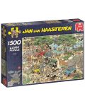 Пъзел Jumbo от 1500 части - Сафари, Ян ван Хаастерен - 1t