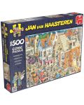 Пъзел Jumbo от 1500 части - Строителна площадка, Ян ван Хаастерен - 1t