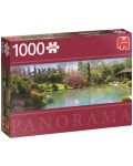 Панорамен пъзел Jumbo от 1000 части - Цветна градина - 1t