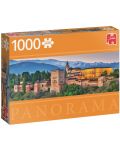 Панорамен пъзел Jumbo от 1000 части - Алхамбра, Испания - 1t