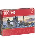 Панорамен пъзел Jumbo от 1000 части - Тауър Бридж, Лондон - 1t