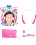 Детски слушалки BuddyPhones - InFlight, розови - 2t