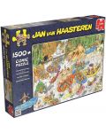 Пъзел Jumbo от 1500 части - Рафтинг в бурни води, Ян ван Хаастерен - 1t