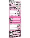 Ученически етикети Lizzy Card - Hello Panda, Lollipop, 12 броя - 1t