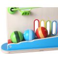 Дървена играчка Hape - Ролер с цветни топки - 2t