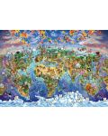Пъзел Art Puzzle от 2000 части - Илюстрована карта на световните съкровища, Мария Рабински - 2t