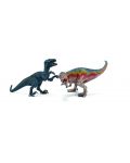 Фигурка Schleich от серията Аксесоари към Динозаври: Комплект - Тиранозавър и Велосираптор - малки - 1t