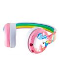 Детски слушалки BuddyPhones - Wave Unicorn, безжични, розови - 2t