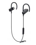 Спортни безжични слушалки Audio-Technica - ATH-SPORT70BT, черни - 1t