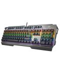 Механична клавиатура Trust GXT - 877 Scarr, GXT Red, LED, черна - 2t