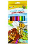 Цветни моливи Gimboo - 12 цвята - 1t