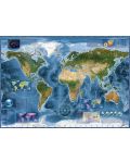 Пъзел Heye от 2000 части - Сателитна карта на Земята - 2t